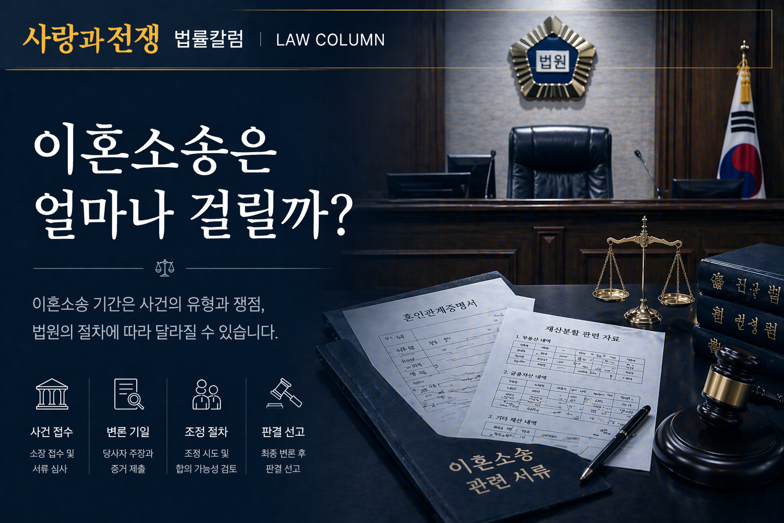 이혼소송은 보통 얼마나 걸릴까?
