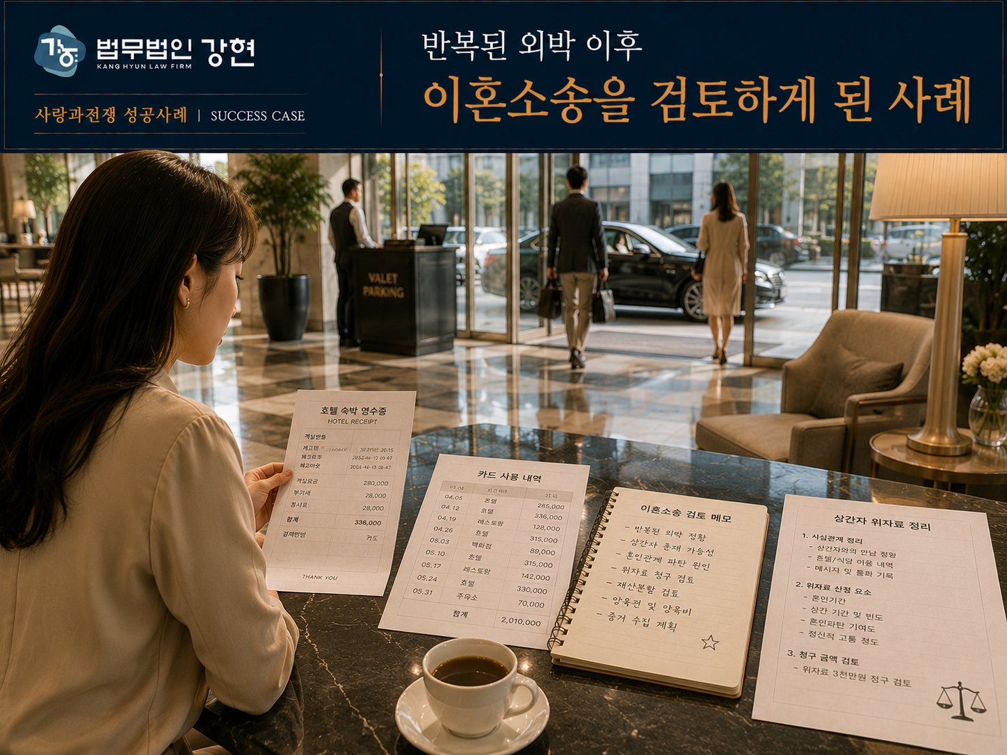 이혼소송 진행 중 상간자 정황과 반복된 외박 문제가 함께 검토된 사례