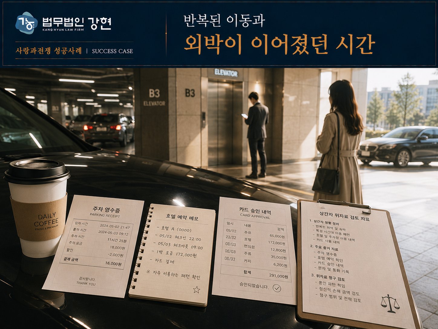 이혼소송 진행 중 상간자 정황과 반복된 외박 문제가 함께 검토된 사례