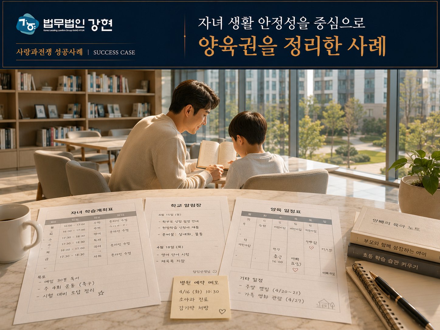 양육권 | 초등학생 자녀의 생활 안정성을 중심으로 아버지 양육권을 인정받은 사례