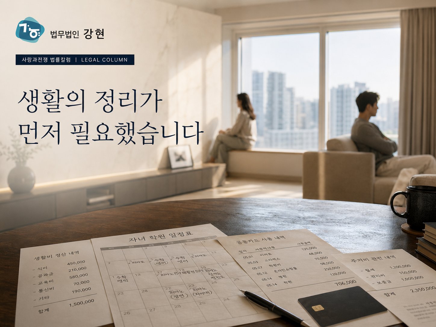 별거 이후 생활비 조율이 필요했던 협의이혼 절차