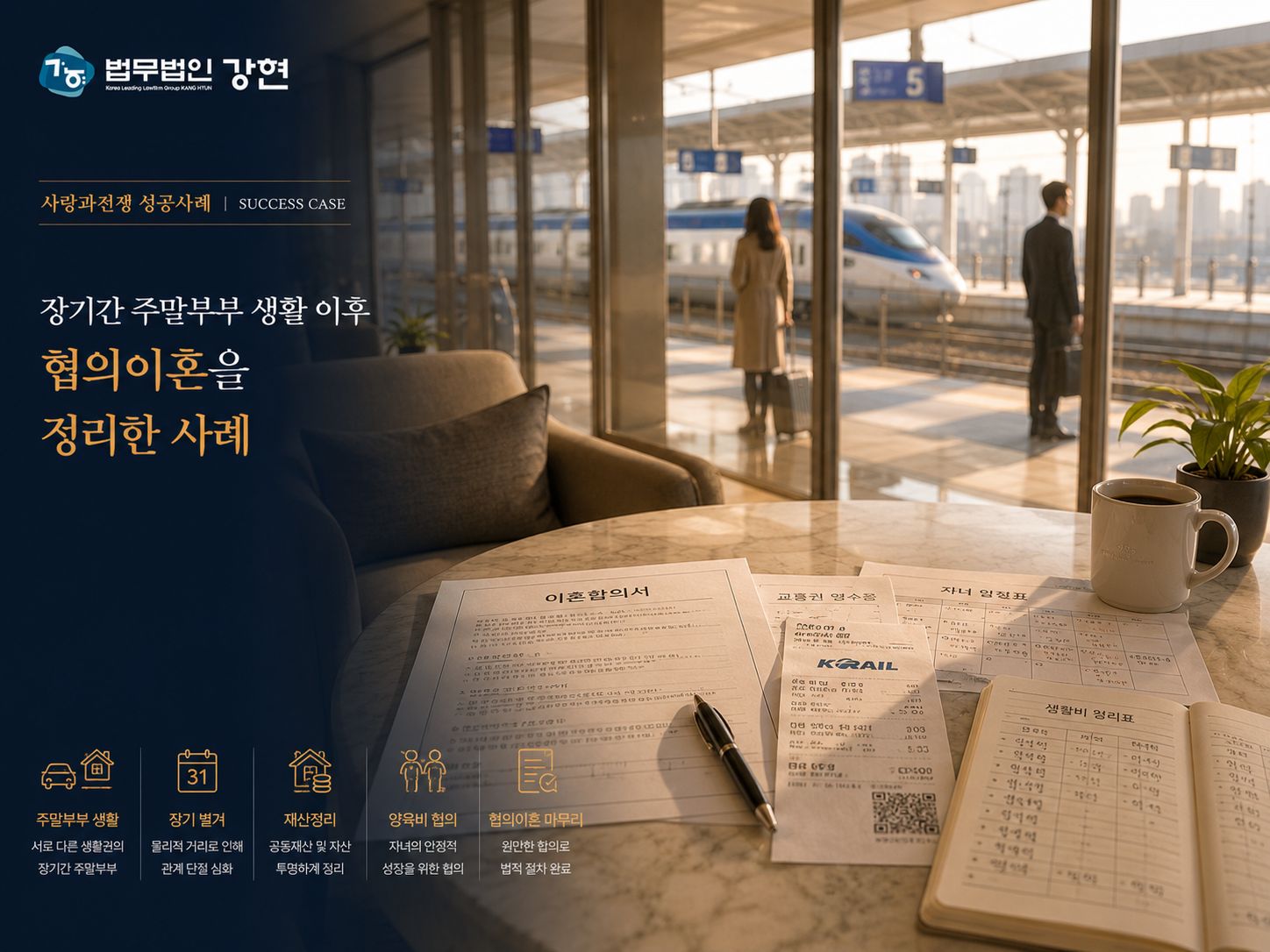 장기간 주말부부 생활 이후 실질적인 혼인관계 종료를 인정받아 협의이혼을 정리한 사례