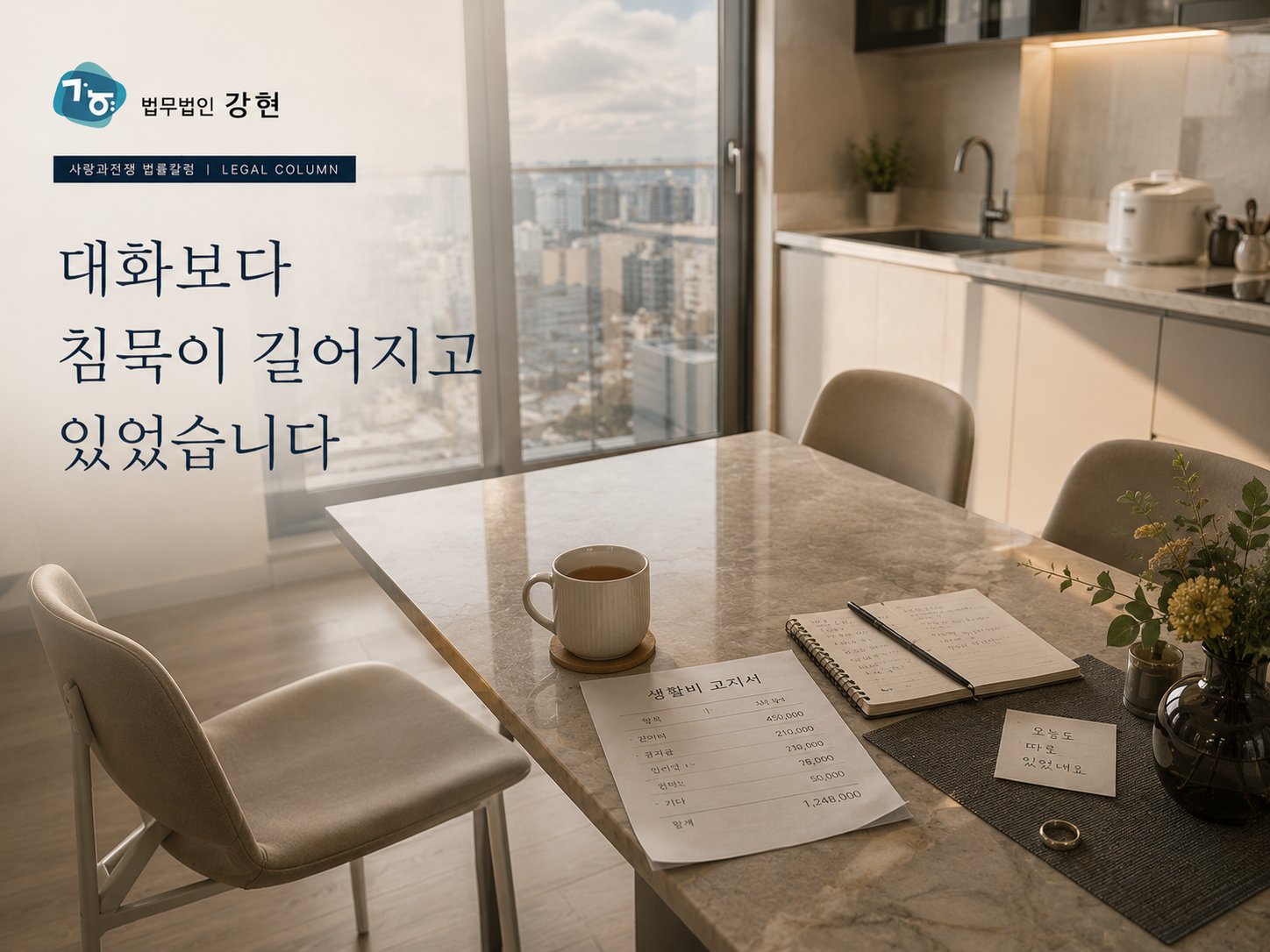 반복된 생활 갈등과 정서적 거리감이 이어졌던 위자료 상담