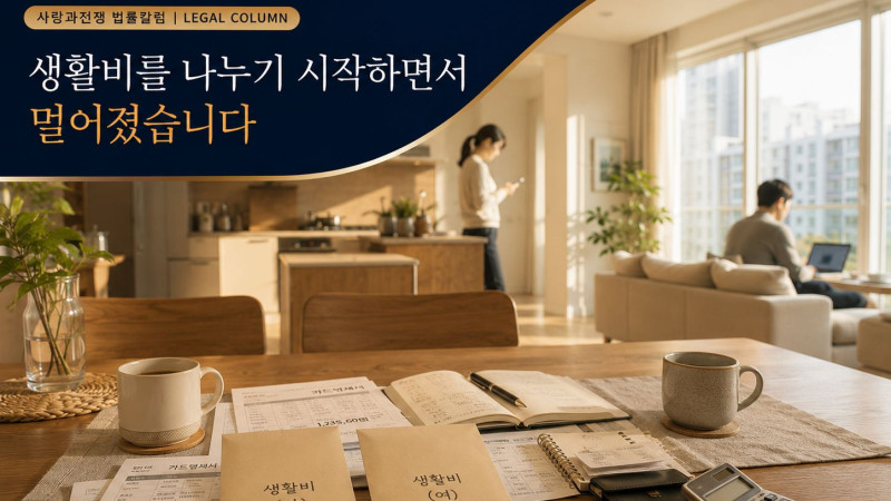 생활비를 따로 쓰기 시작하면서 관계가 완전히 달라졌습니다