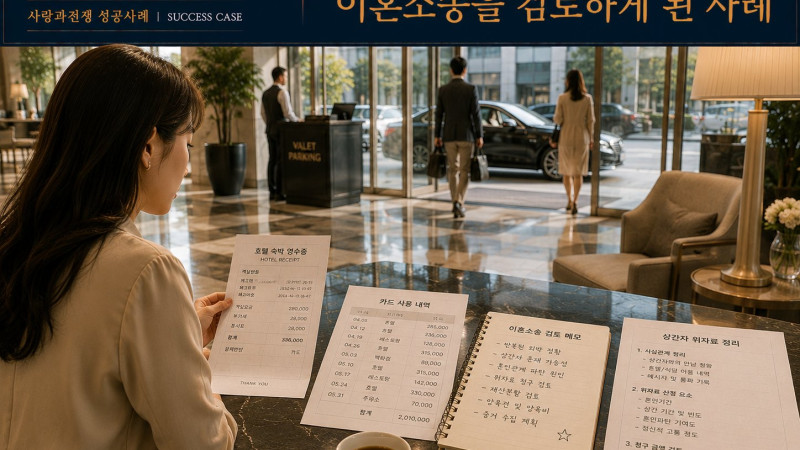 이혼소송 진행 중 상간자 정황과 반복된 외박 문제가 함께 검토된 사례