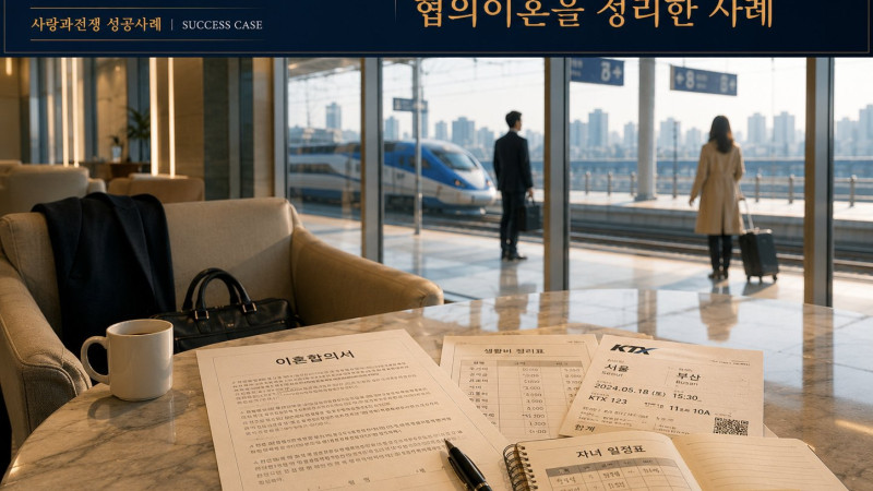 협의이혼 | 배우자의 장기 지방근무 이후 사실상 별거 상태가 지속되며 협의이혼을 정리한 사례