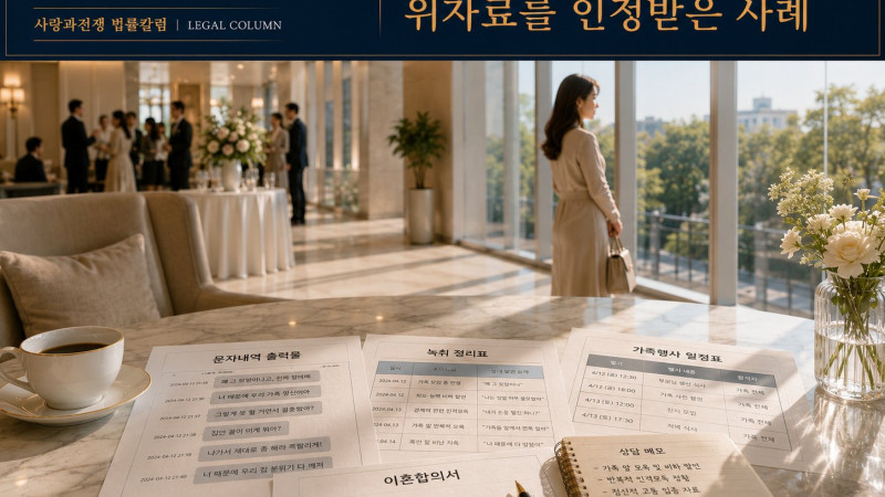 위자료 | 반복된 인격모독과 가족 앞 모욕으로 혼인 파탄 책임을 인정받은 사례