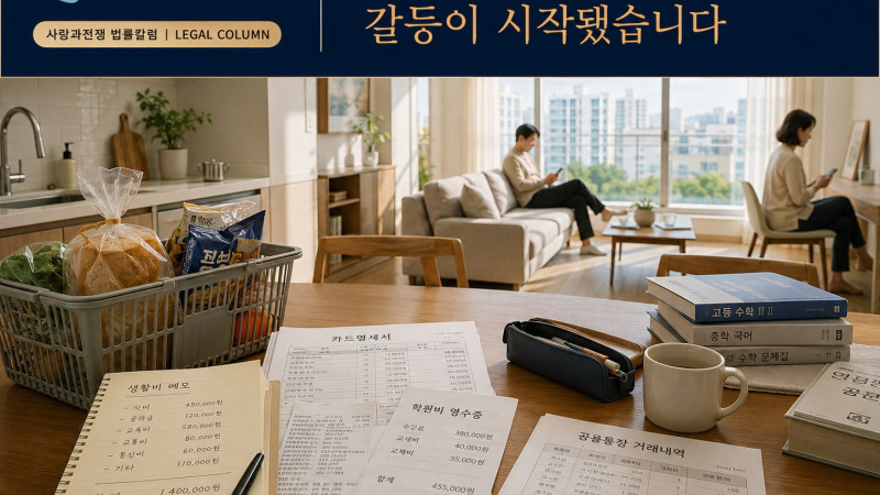 협의이혼을 준비하며 반복된 생활비 갈등 사례