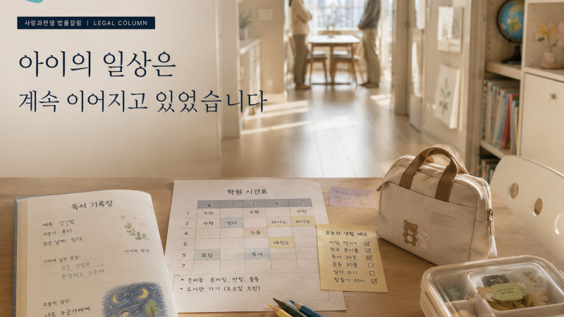 생활비 부담과 양육 기여가 함께 검토된 재산분할