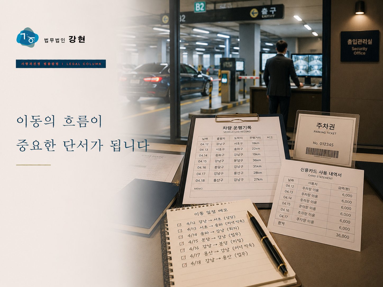 상간남소송, 차량 이동기록이 증거가 될 수 있을까