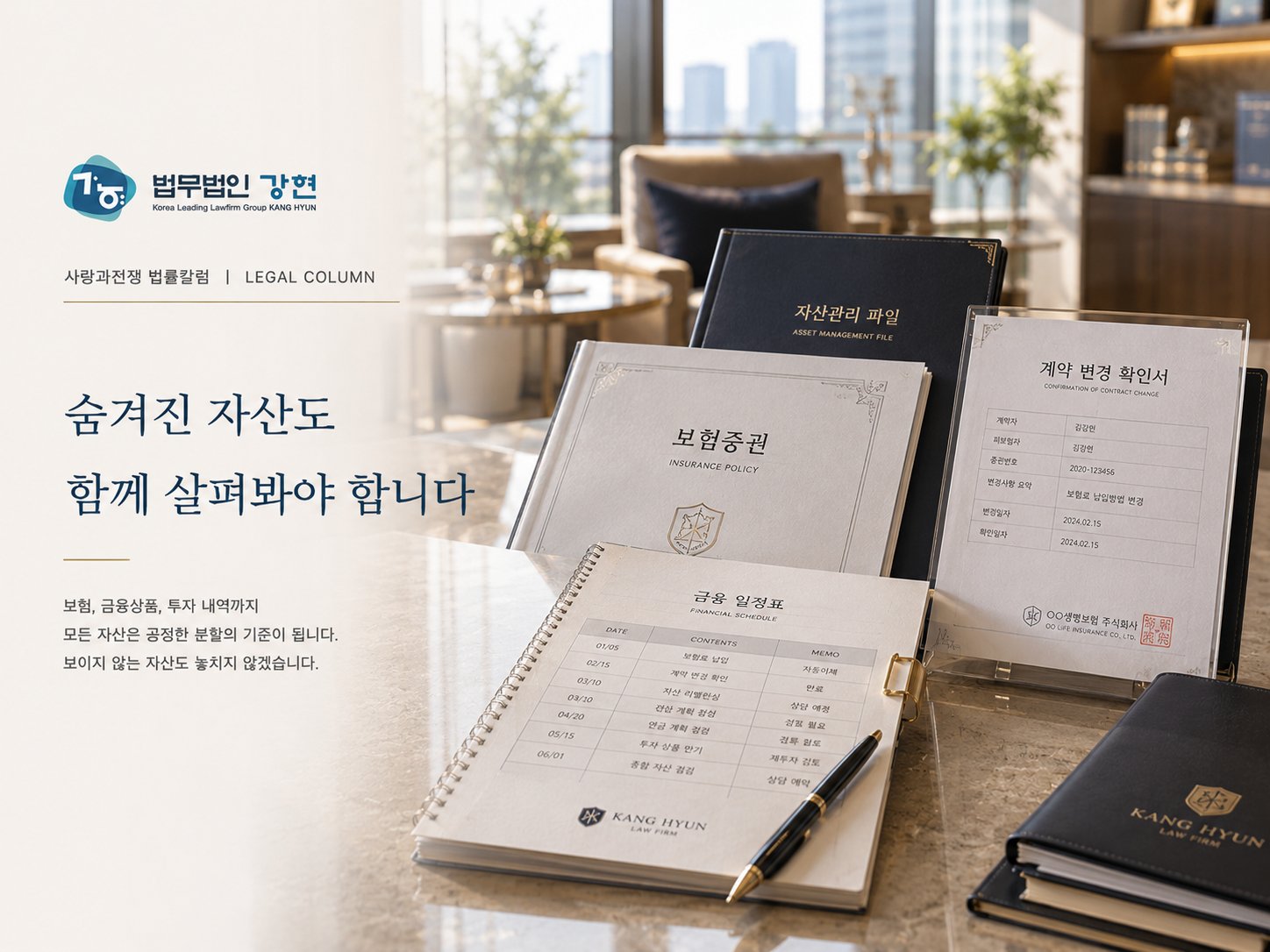 재산분할, 보험 수익자 변경도 확인해야 할 이유
