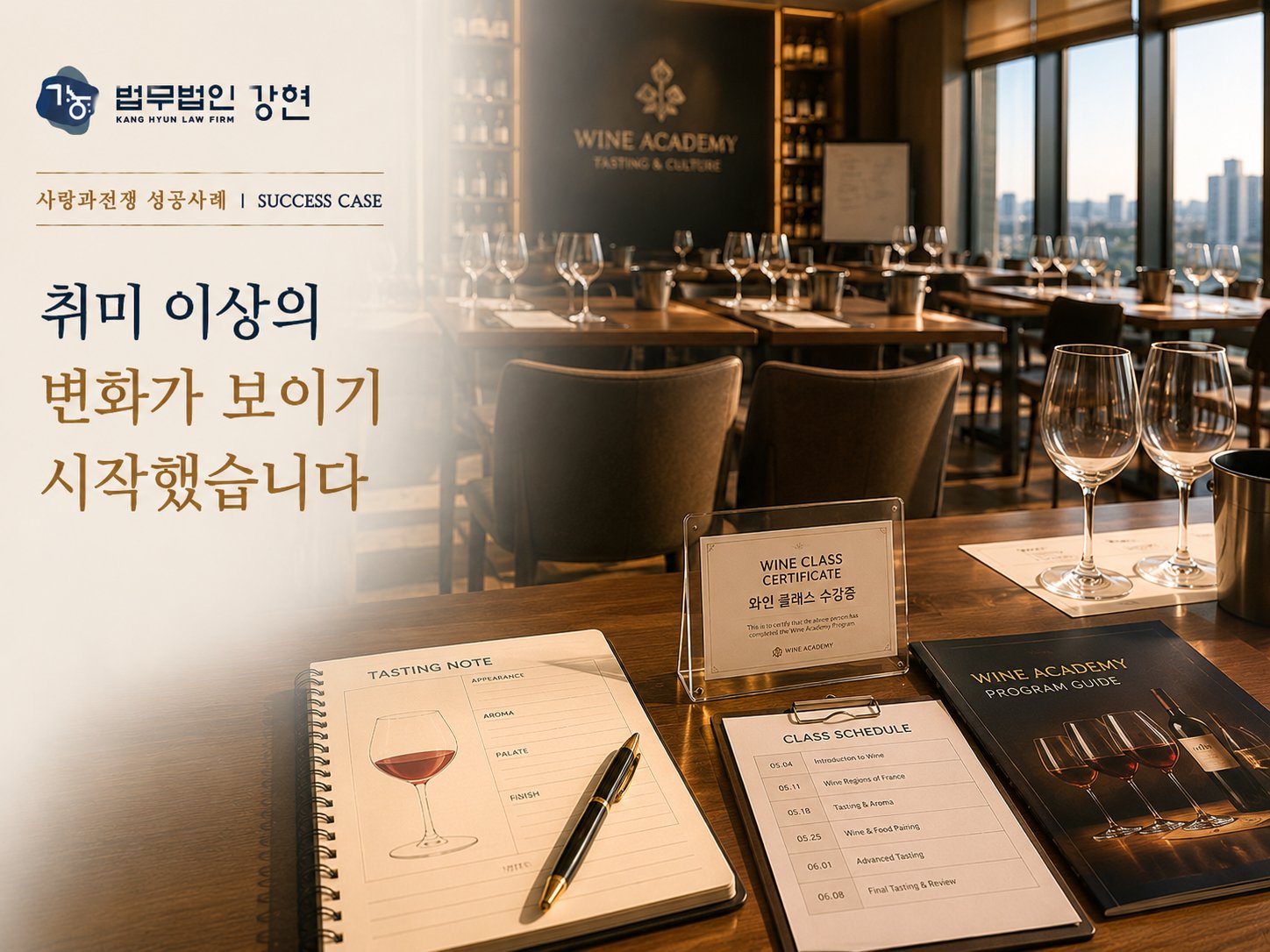 와인클래스 참석이 잦아진 이후 상간남 정황을 확인하게 된 사례