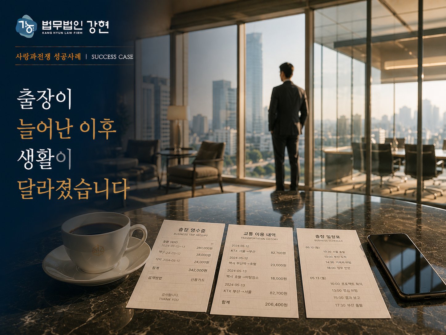 배우자의 잦은 출장 이후 상간남 정황을 확인하게 된 실제 상담 사례