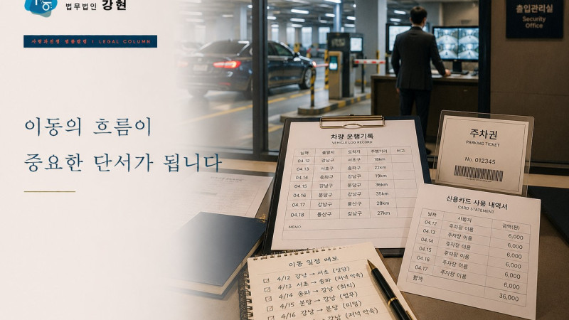 상간남소송, 차량 이동기록이 증거가 될 수 있을까