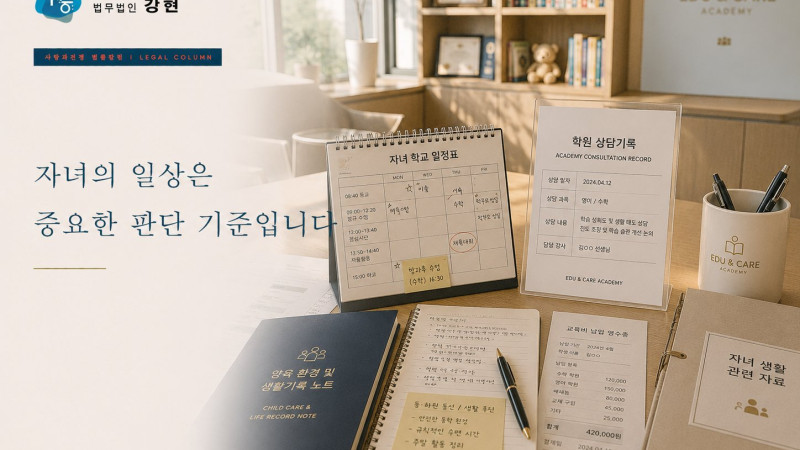양육권 분쟁 전 자녀 생활기록을 확인해야 하는 이유