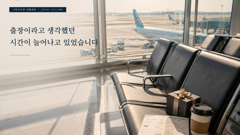 배우자의 잦은 출장 이후 상간남 정황을 확인하게 된 사례