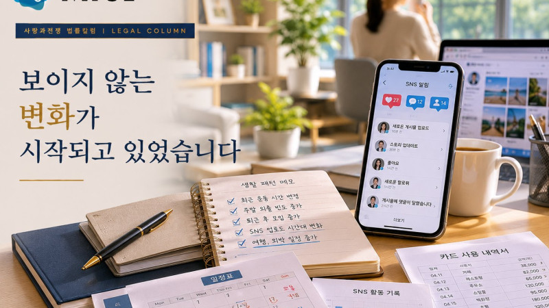 이혼소송 전 배우자의 SNS 활동 변화가 의미하는 것