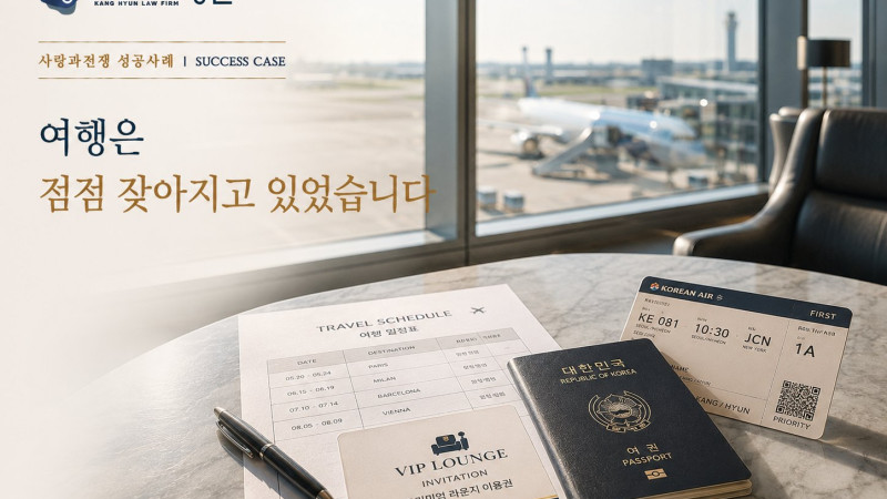 위자료청구, 반복된 해외여행 이후 외도 정황을 확인하게 된 사례